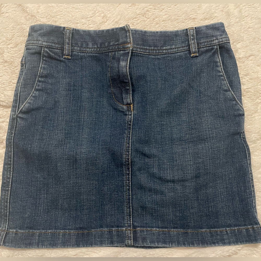 LOFT Blue Denim Skirt